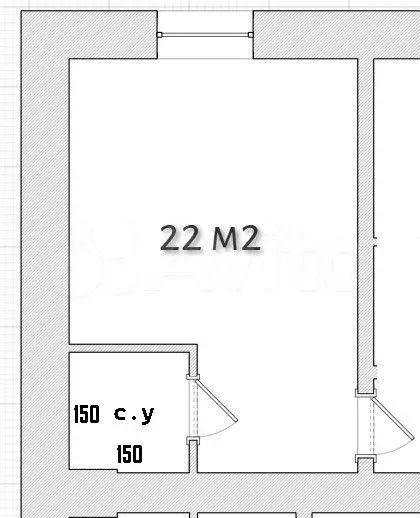 Апартаменты-студия, 22,2 м, 1/9 эт. - Фото 0