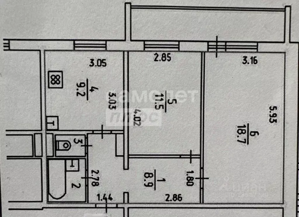 2-к кв. Удмуртия, Ижевск ул. Е.М. Кунгурцева, 15 (51.0 м) - Фото 1