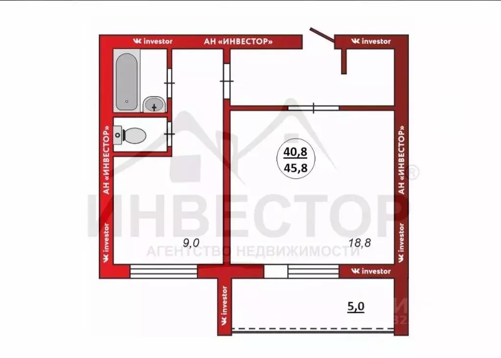 1-к кв. Челябинская область, Челябинск ул. Трашутина, 9 (40.1 м) - Фото 1