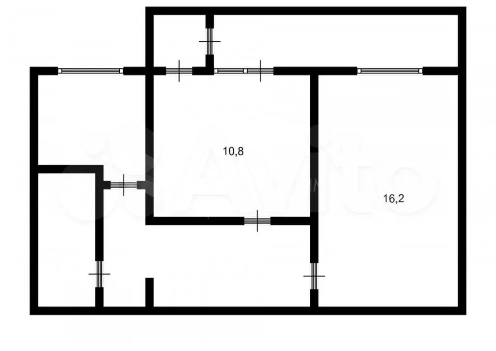 2-к. квартира, 44,5 м, 3/8 эт. - Фото 0