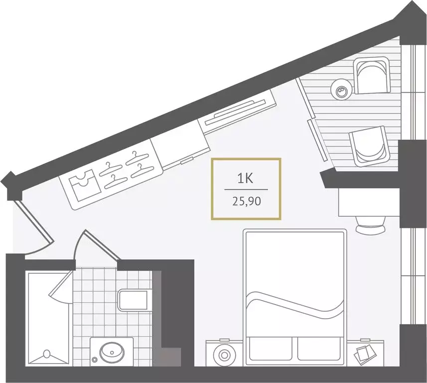 1-комнатная квартира: Адлер, улица Ленина, 280А (26.7 м) - Фото 1