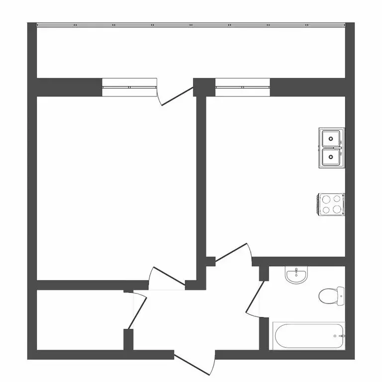 1-комнатная квартира: Тюмень, бульвар Бориса Щербины, 13 (37.4 м) - Фото 1