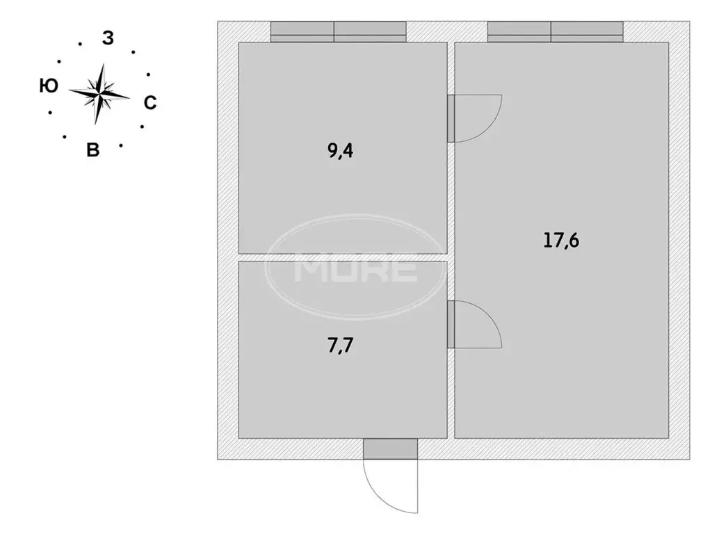 2-к кв. Калининградская область, Калининград ул. Генерал-майора ... - Фото 1