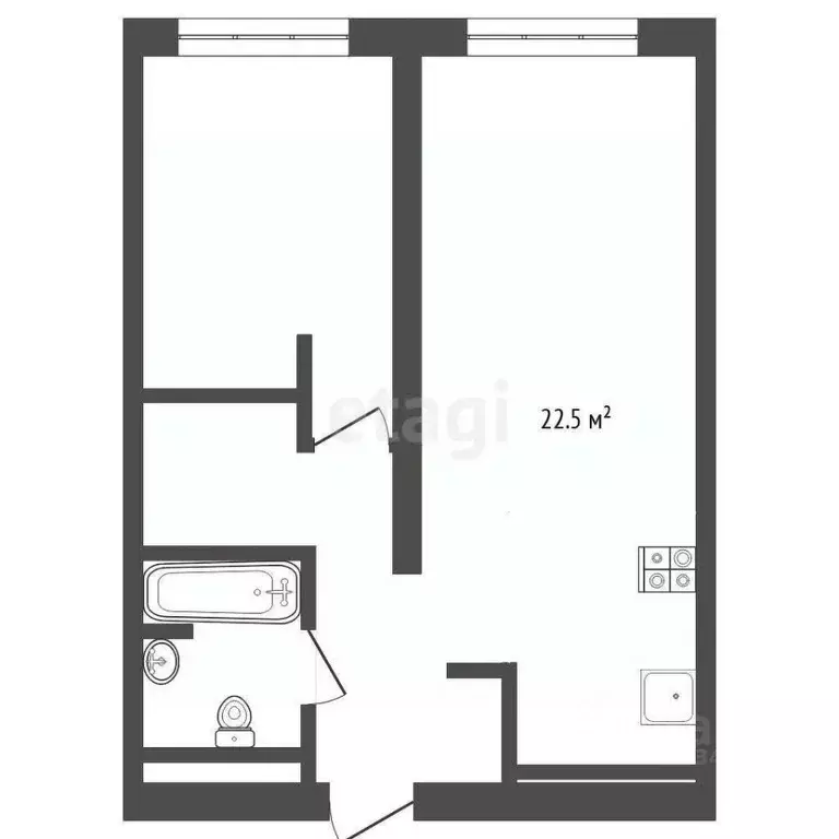 2-к кв. Тюменская область, Тюмень ул. Николая Ростовцева, 26к1 (55.0 ... - Фото 0