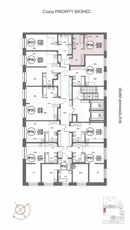 1-к кв. Иркутская область, Иркутск Макс жилой комплекс (26.94 м) - Фото 2