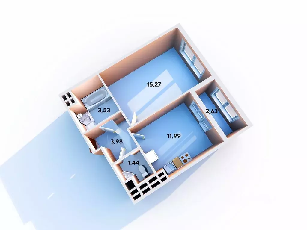 1-к кв. Санкт-Петербург Планерная ул, 89 (36.0 м), Купить квартиру в  Санкт-Петербурге, ID объекта - 30073774120