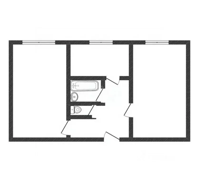 2-к кв. Белгородская область, Вейделевка рп ул. Садовая, 3 (45.2 м) - Фото 2