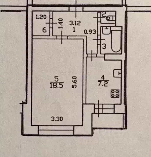 1-к кв. Санкт-Петербург ул. Кораблестроителей, 39К1 (36.5 м) - Фото 1