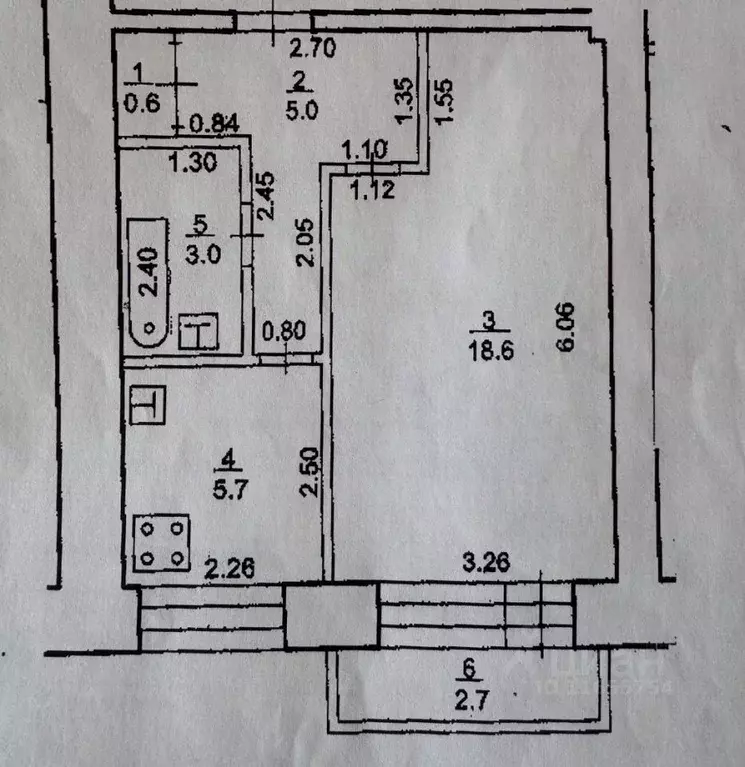 1-к кв. Башкортостан, Уфа ул. Карла Маркса, 65/2 (33.7 м) - Фото 2