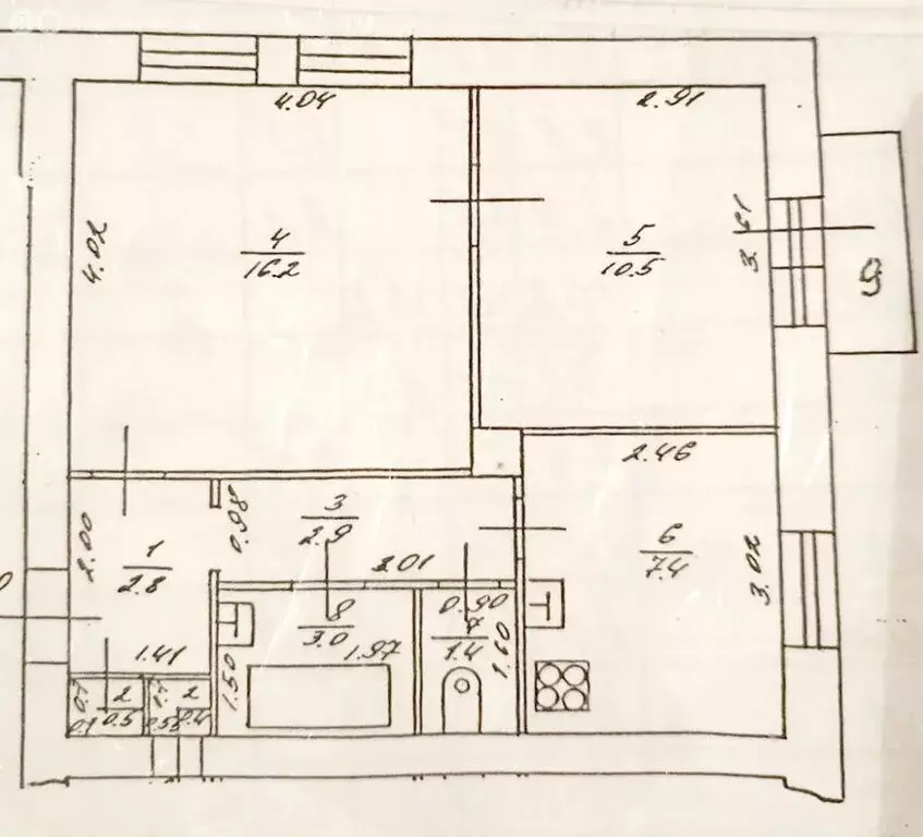 2-комнатная квартира: Орша, улица Ленина, 6/5 (45.3 м) - Фото 0