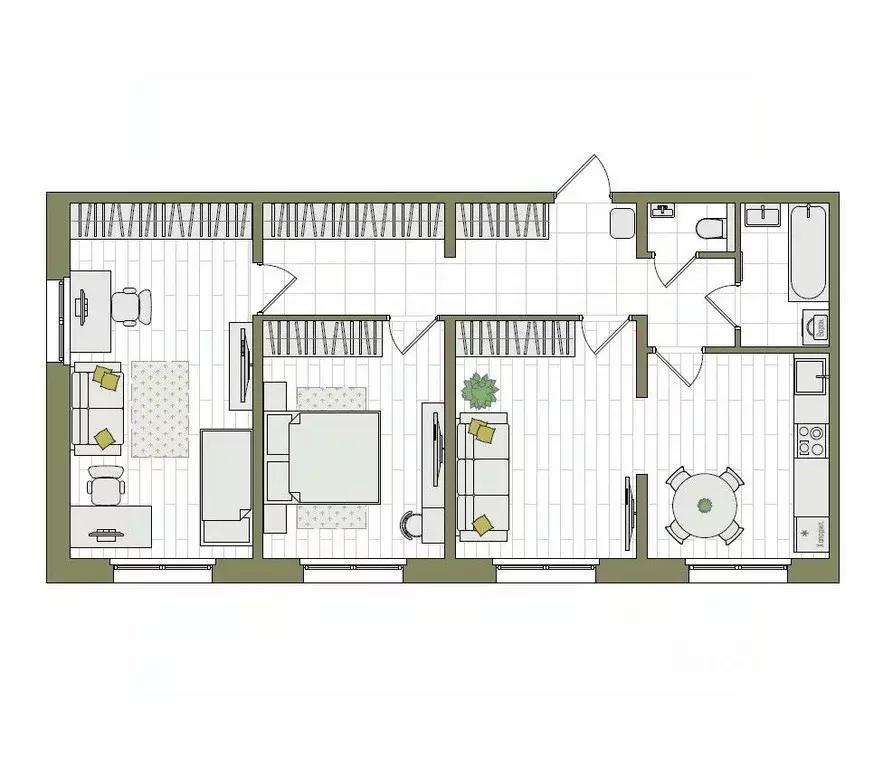 3-к кв. Кировская область, Киров ул. Чистопрудненская, 13А (76.0 м) - Фото 1