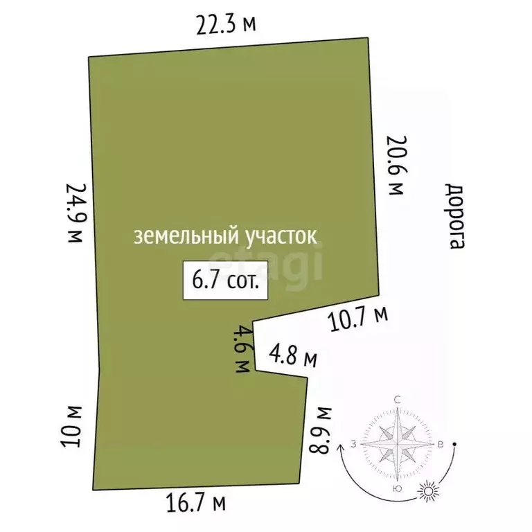 Участок в Крым, Феодосия пер. Владимирский (6.7 сот.) - Фото 2