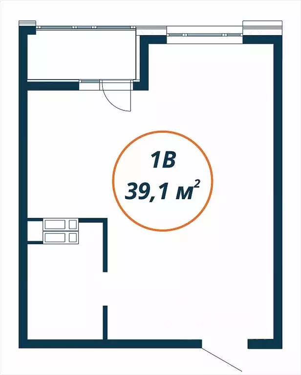 Студия Приморский край, Находка  (39.1 м) - Фото 2