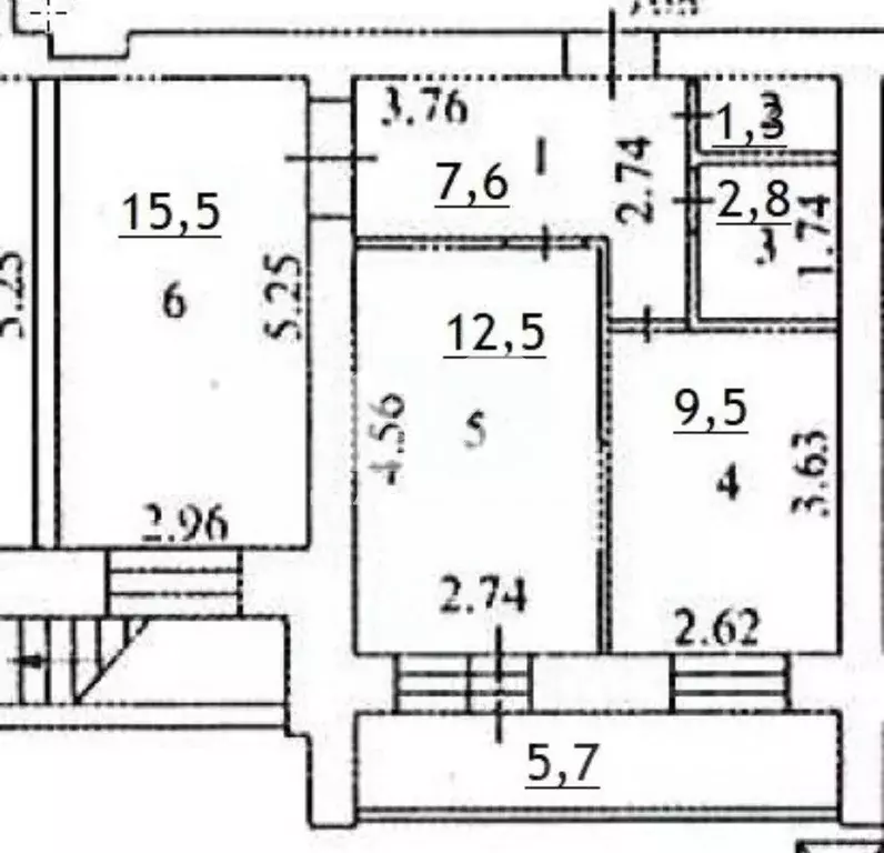 2-к кв. Новосибирская область, Новосибирск ул. Юности, 5 (49.0 м) - Фото 1