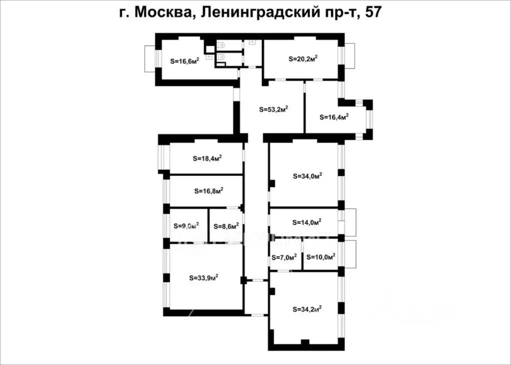 Офис в Москва Ленинградский просп., 57 (313 м) - Фото 2