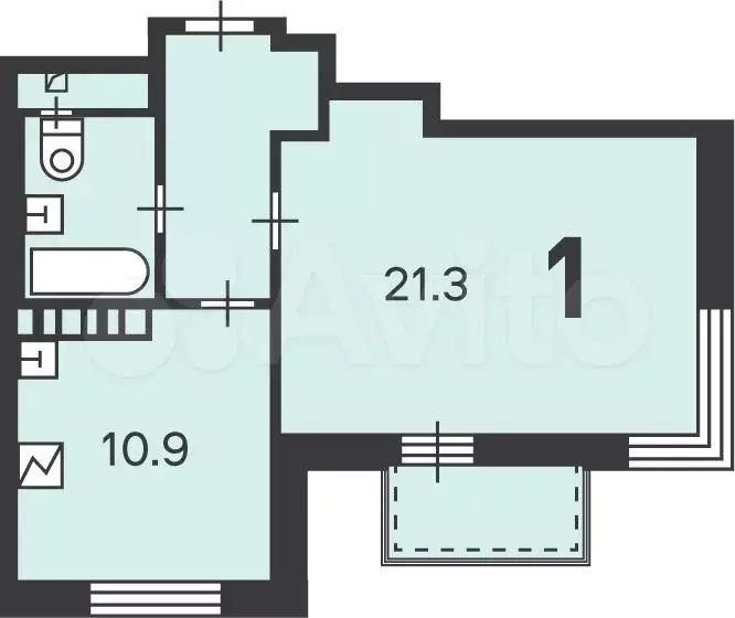 Аукцион: 1-к. квартира, 41,4 м, 10/29 эт. - Фото 0