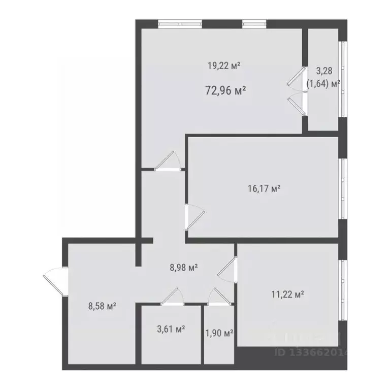 2-к кв. Сахалинская область, Южно-Сахалинск ул. Ленина (71.32 м) - Фото 1
