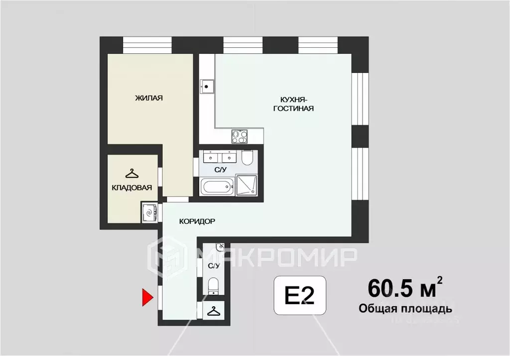 2-к кв. Москва Ленинградский просп., 37/4 (69.3 м) - Фото 2