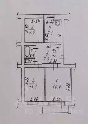 3-к кв. Коми, Сыктывкар Интернациональная ул., 196 (58.5 м) - Фото 2