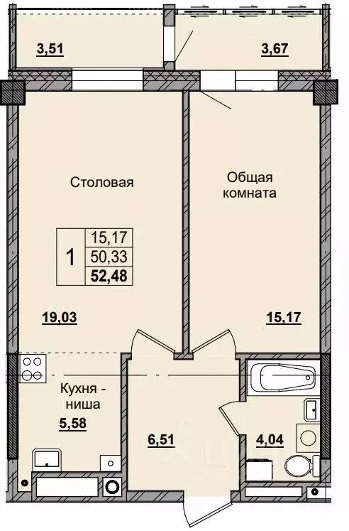1-к кв. Саха (Якутия), Якутск Автодорожный округ, Зеркальный лес жилой ... - Фото 0