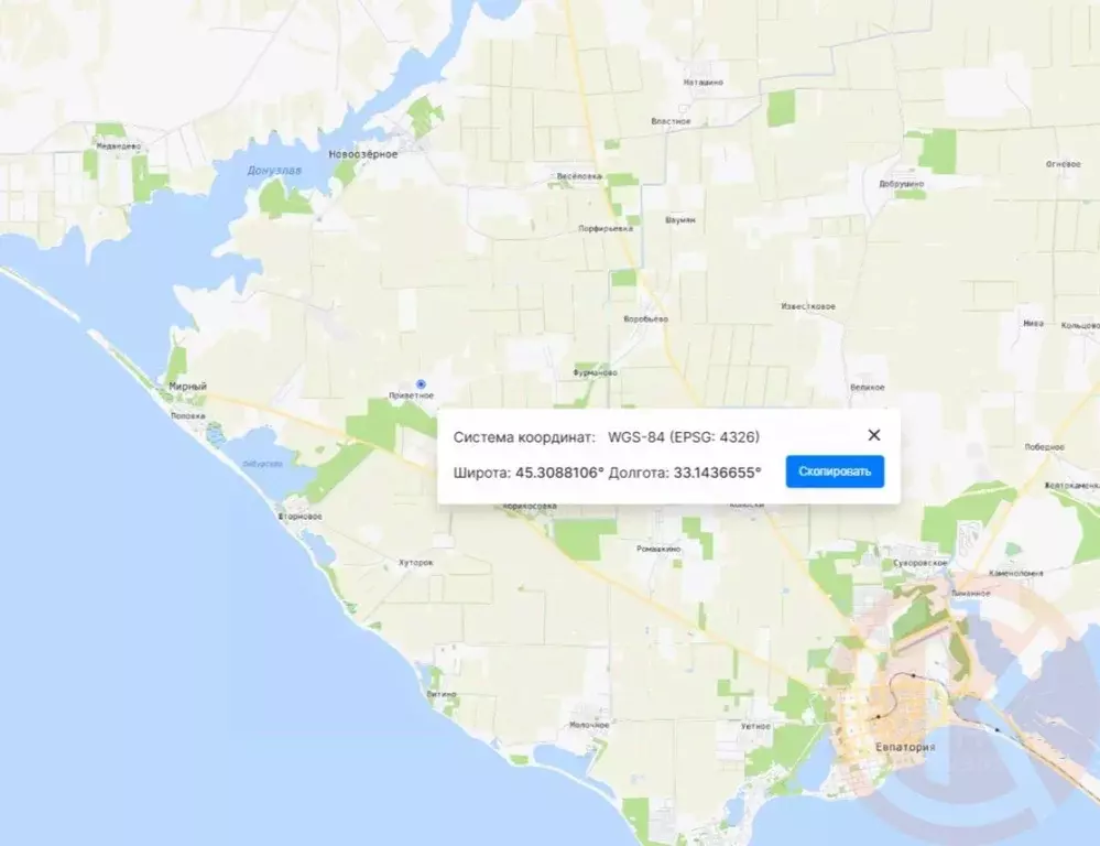 Участок в Крым, Сакский район, Штормовское с/пос, с. Приветное  (6.0 ... - Фото 2