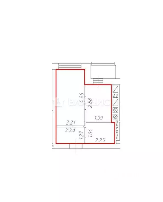 Студия Калининградская область, Светлогорск ул. Молодежная, 1 (24.0 м) - Фото 2