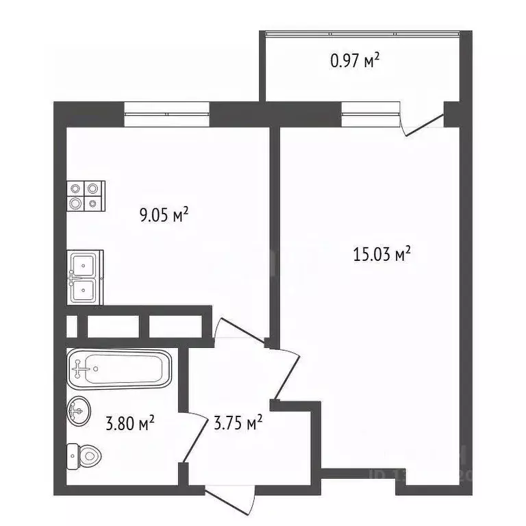 1-к кв. Ярославская область, Ярославль ул. Пашуковская, 9к2 (32.61 м) - Фото 2