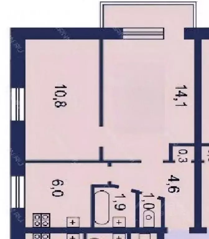 2-к кв. Свердловская область, Каменск-Уральский ул. Калинина, 56 (39.6 ... - Фото 2
