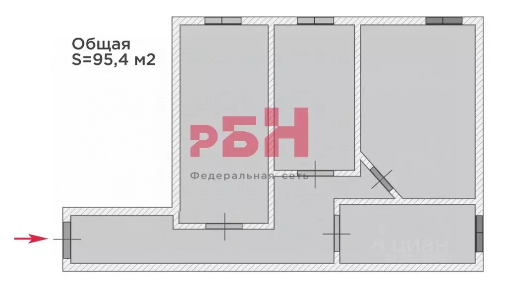 Офис в Тюменская область, Тюмень ул. 50 лет ВЛКСМ, 49с3 (95 м) - Фото 1