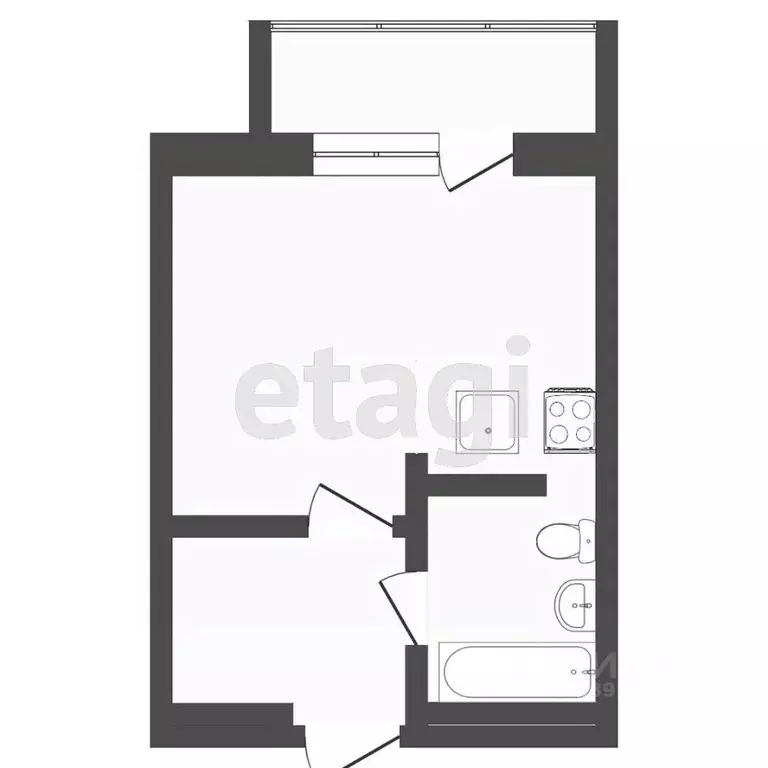 Студия Тюменская область, Тюменский муниципальный округ, д. Дударева ... - Фото 2