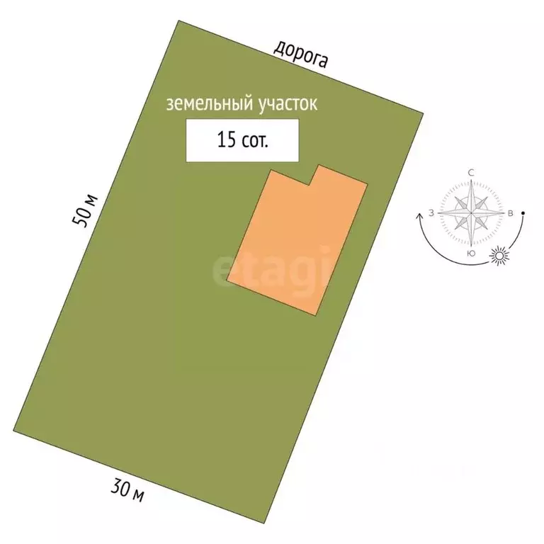 Дом в Орловская область, Орловский район, пос. Бойцовский Бирюзовая ... - Фото 1