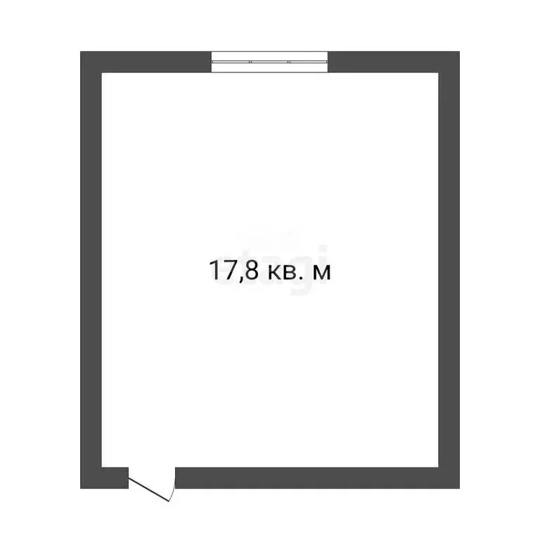 1к в -комнатной квартире (17.8 м) - Фото 0