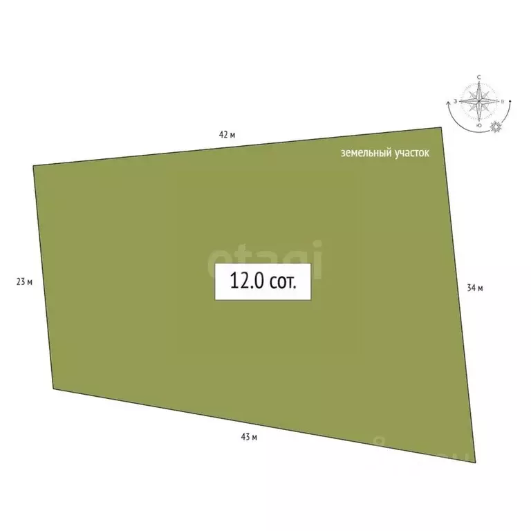 Участок в Алтай, Чемальский район, с. Чепош  (12.0 сот.) - Фото 2