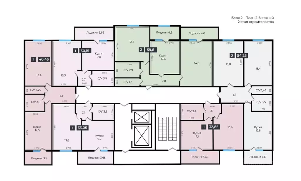 1-к кв. Ставропольский край, Ставрополь ул. Южный обход, 53В (42.1 м) - Фото 2