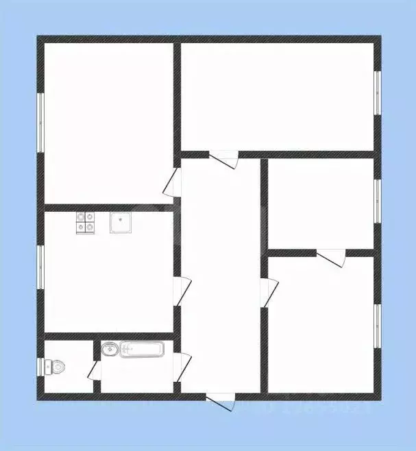 4-к кв. Костромская область, Нерехта ул. Энергетиков, 2 (70.8 м) - Фото 2