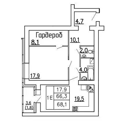 Квартира-студия: Воронеж, улица Независимости, 55/10 (68.1 м) - Фото 0