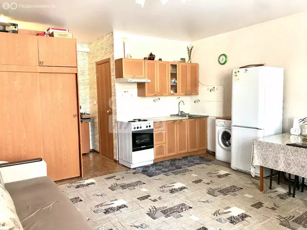 Квартира-студия: село Богашёво, улица Новостройка, 19Б/1 (34.3 м) - Фото 1