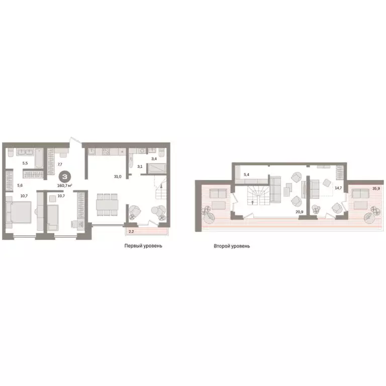 3-комнатная квартира: Екатеринбург, улица Советских Женщин (160.7 м) - Фото 2