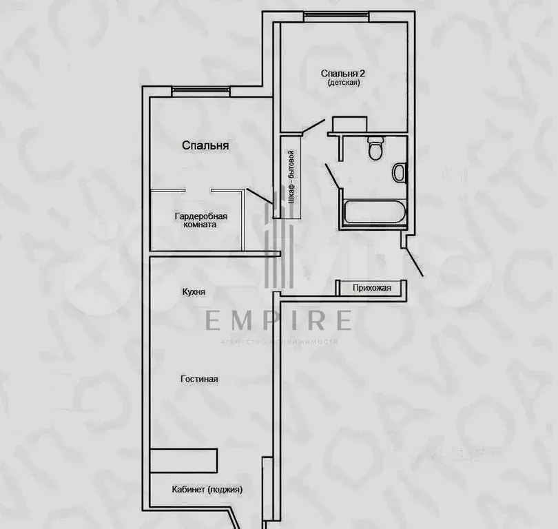 2-к. квартира, 60 м, 4/17 эт. - Фото 0