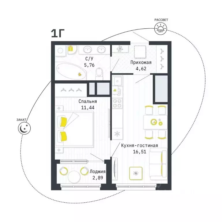 1-к кв. Рязанская область, Рязань Шереметьевская ул., 12к4 (39.78 м) - Фото 1