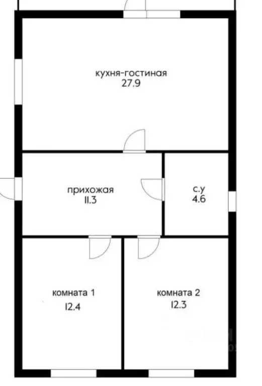 Дом в Краснодарский край, Краснодар проезд 4-й Городецкий, 28к2 (70 м) - Фото 1