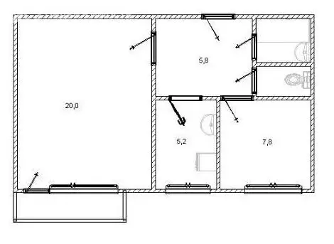 2-комнатная квартира: Екатеринбург, улица Щорса, 32 (42 м) - Фото 1