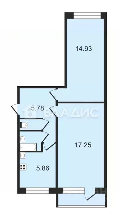 2-к кв. Нижегородская область, Нижний Новгород Лубянская ул., 2 (47.0 ... - Фото 1