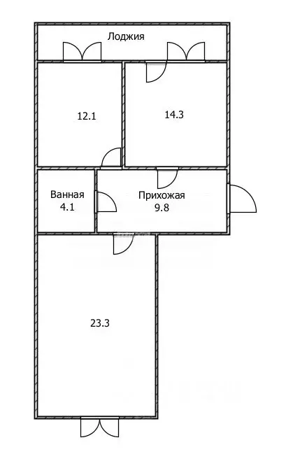 2-к кв. Ульяновская область, Ульяновск ул. Аблукова, 43А (63.6 м) - Фото 1
