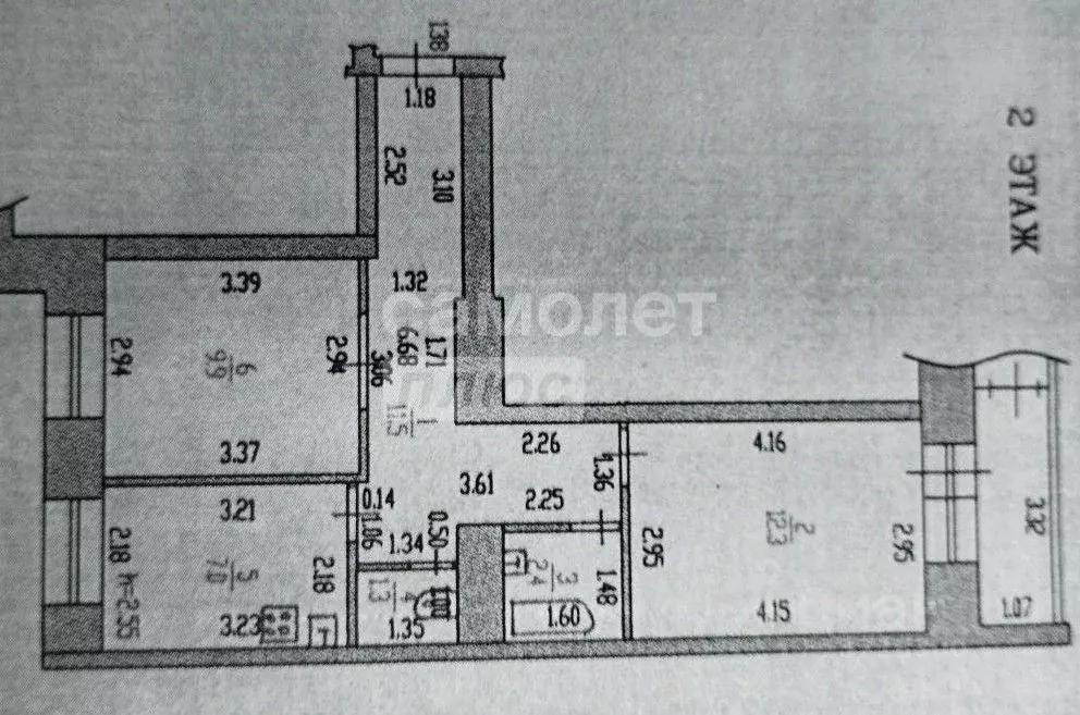 2-к кв. Алтайский край, Барнаул ул. Эмилии Алексеевой, 86 (44.4 м) - Фото 2