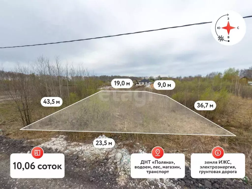 Участок в Тюменская область, Тюмень Поляна садовое общество, ул. ... - Фото 1