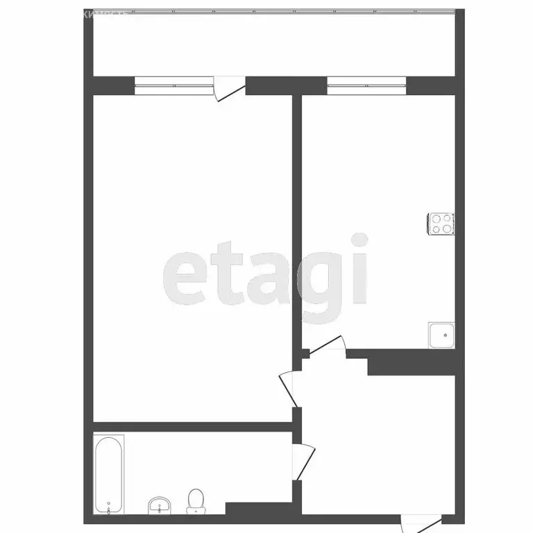 1-комнатная квартира: Тюмень, Широтная улица, 134 (43.7 м) - Фото 1