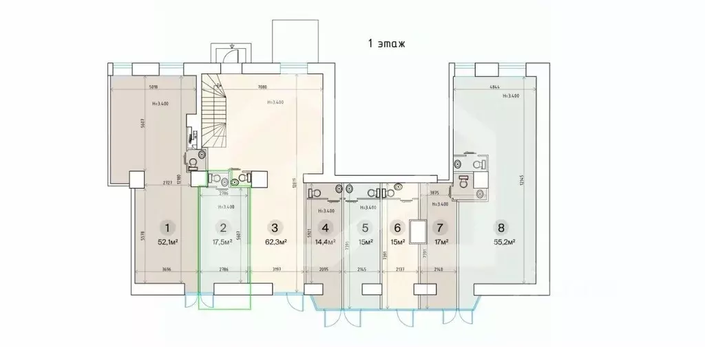 Помещение свободного назначения в Москва Ленинградский просп., 33К3 ... - Фото 2