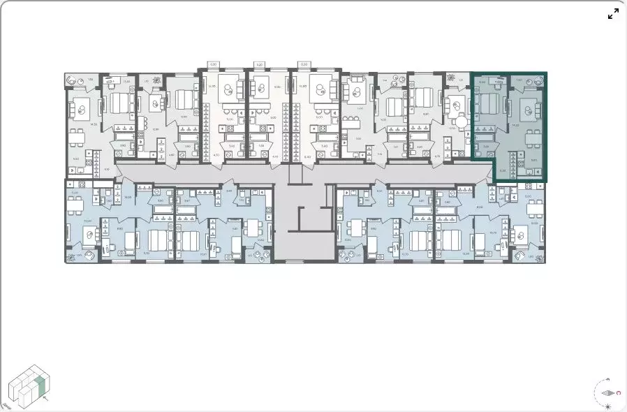 2-комнатная квартира: село Перхушково, микрорайон Равновесие, 4 (42.5 ... - Фото 2