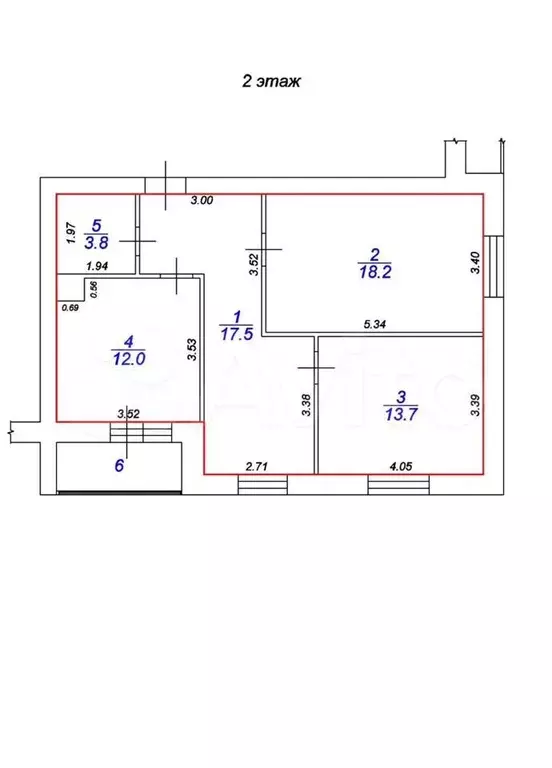 2-к. квартира, 68,5 м, 2/9 эт. - Фото 0